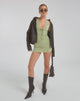 beeld van MOTEL X OLIVIA NEILL Momota Mini Dress in Washed Sage Green