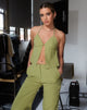 beeld van MOTEL X OLIVIA NEILL Arun vlindertop in kleermakerszit Seafoam Green