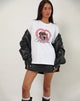 Afbeelding van Oversized Basic T-shirt in Wit met Waterman Hond Afbeelding