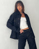 Afbeelding van oversized denim jack in indigo