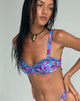 Afbeelding van Pafri Bikinitop in Washed Out Floral Purple
