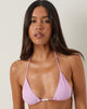 Afbeelding van Pami Bikini Top in Lila met Kralen