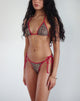 afbeelding van Lentra Constrast Ties Bikinibroekje in Rar Leopard