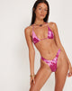 Afbeelding van Fardia Bikinibroekje in Abstract Bloemig Roze