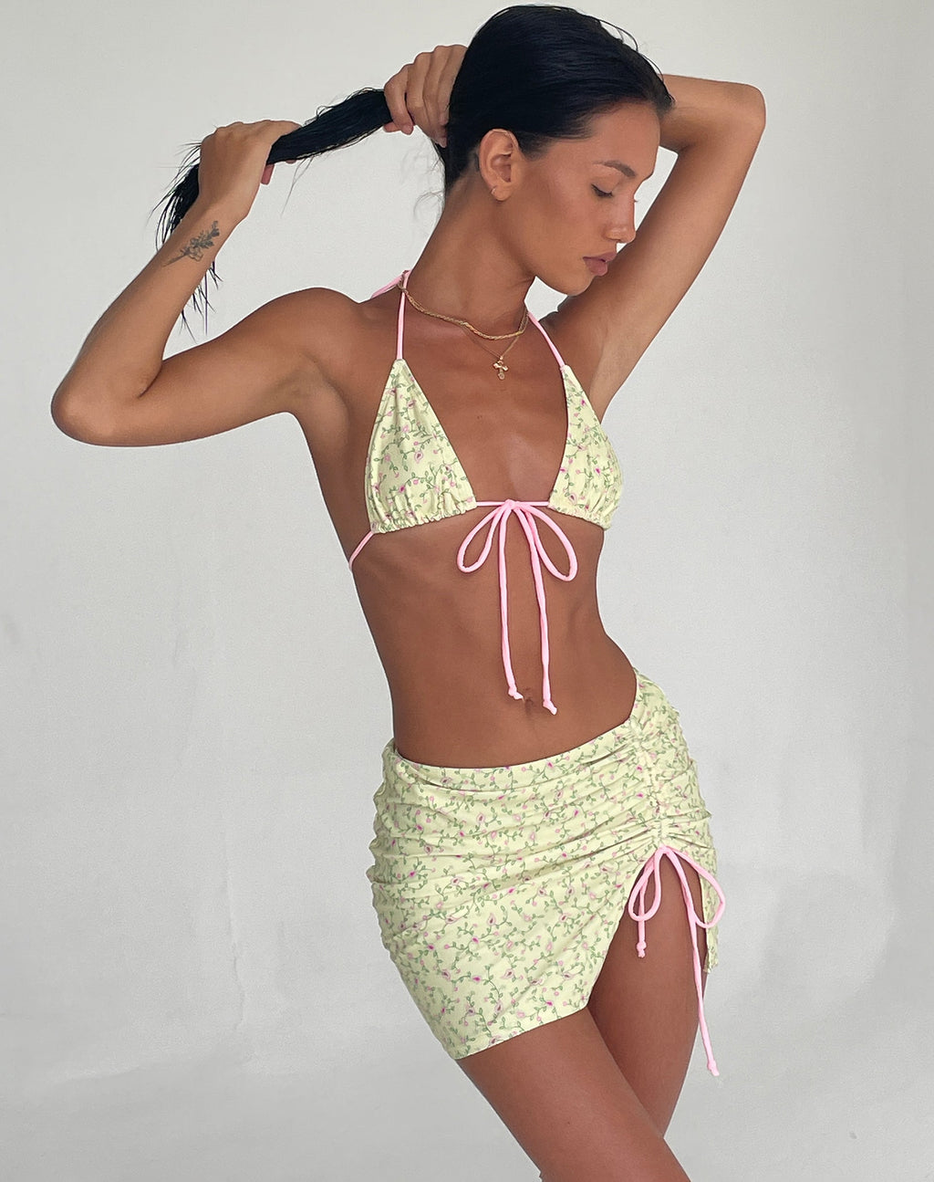 Kelsi Zwemrok in Paisley Geel