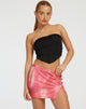 Afbeelding van Pelma minirok in abstract wazig roze