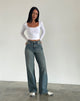 Afbeelding van Parallel Jeans in Bruin en Blauw Acid