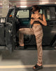 Afbeelding van MOTEL X IRIS Straight Leg Jeans in Laser Swirl Bruin