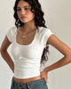 Afbeelding van Rada Top in Rib Off White