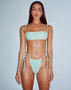 Afbeelding van Leyna Bikinibroekje in Ditsy Flower Lime Blue