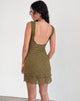 Afbeelding van Renata Mini Dress in Textured Moss Green