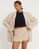 Afbeelding van Wahip Minirok in Zacht Getailleerd Beige