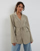 Afbeelding van Mayta Tie Waist Blazer in Tailoring Taupe