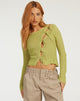 Afbeelding van Potina Cardi met lange mouwen in Lime