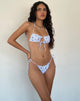 Afbeelding van Ricoa Bikinitop in Blue Flower Chain