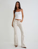 Afbeelding van Rigid Low Rise Flare Jeans in Off White
