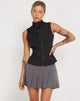 Afbeelding van Rilyn Zip Up Vest Top in Zwart