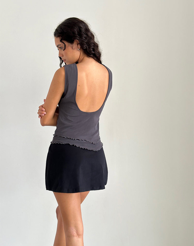 Rochie Asymmetrische Top in Mesh Ocean Storm