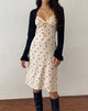 Afbeelding van Ronsha Midi Dress in Flower Chain Cream