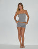 Afbeelding van Amane Foldover Short in Rayon Jersey Grijs