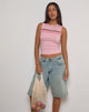 Afbeelding van Runaba Rugloze Tanktop in Ballet Roze Streep