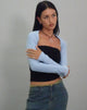 Afbeelding van Ladri Shrug Top in Nantucket Blue