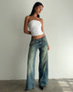 Afbeelding van Sajna Bandeau Top met Ruches in Wit