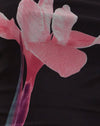 Roze bloem plaatsen