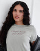 Afbeelding van Saki T-shirt in Grijs Marl met Ik verkies boeken boven jongenslogan