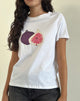 Afbeelding van Saki T-shirt in wit vijg