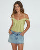 Afbeelding van Savira Top in Chiffon Stripe Groen