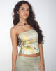 Afbeelding van Shae Bandeau Top in gele lelieprint