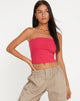 Afbeelding van Shae Bandeau Top in Fuschia Roze