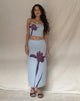 Afbeelding van Lassie Midi rok in Mint Bloemmotief