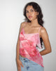 Afbeelding van Shahira Top in Aquarel Bloemig Roze