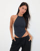Afbeelding van Shalas Halter Top in Jersey Oceaan Storm