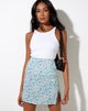 Afbeelding van Sheny minirok in Flower Power Blauw