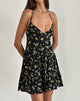 Afbeelding van Siskana Mini Dress in Lemon and Lime Zwart