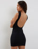 Afbeelding van Slony Low Back Mini Dress in Zwart Lycra