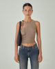 beeld van MOTEL X JACQUIE Sonja Crop Top in Oatmeal
