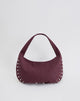 Afbeelding van Studded Slouch Bag in Bourgondië