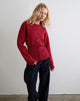 Afbeelding van Subra Vest met lange mouwen in Rood