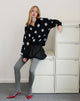 Afbeelding van Tamika Oversized Trui in Polka Zwart
