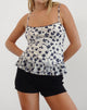 Afbeelding van Tarkam Top in Grunge Floral Flock Cream