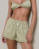 Afbeelding van Laboxe Korte Broek in Olijf Gingham