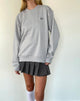 Afbeelding van Tillie Sweatshirt in Lunar Rock met Ocean Storm strikborduursel