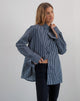 Afbeelding van Turner Overhemd in Mono Stripe Navy