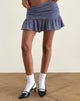 Afbeelding van Nefeli minirok in blauw en zwarte streep