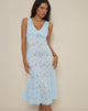 Afbeelding van Valea Midi Dress in Zinnia Lace Blue