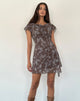 Afbeelding van Valencia Mini Dress in Botanical Shadow Brown